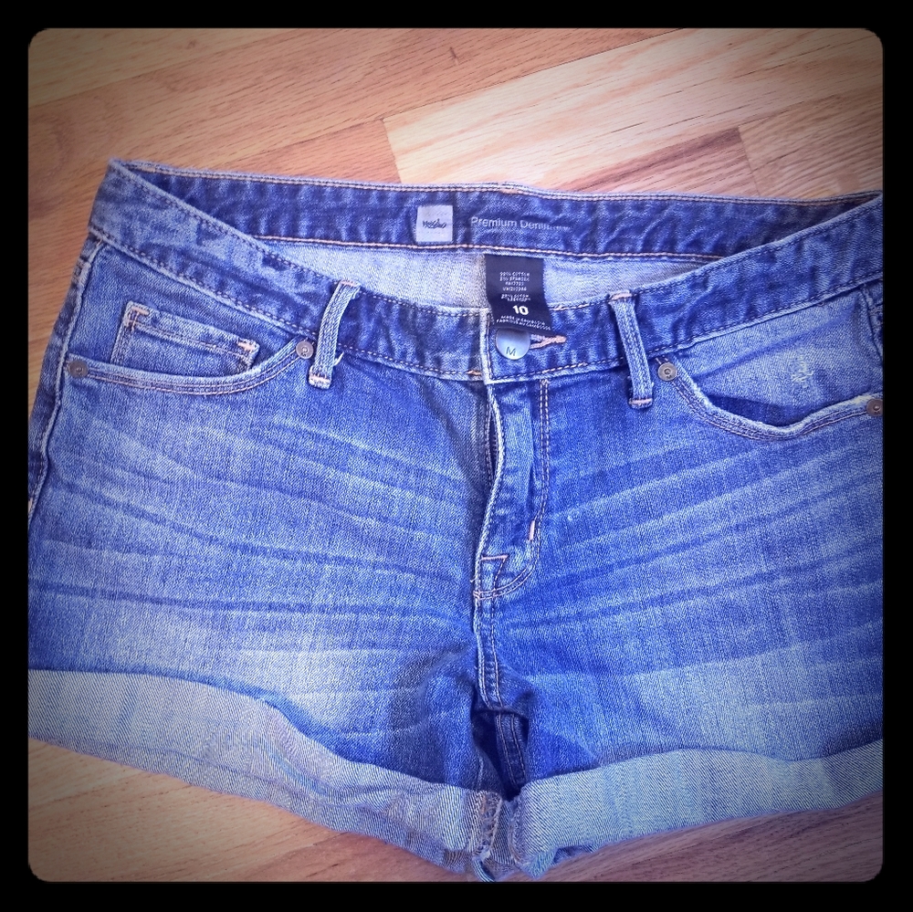 Denim shorts